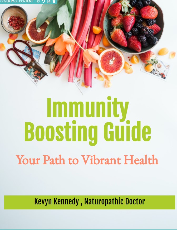 Immunity boosting guide eBook cover design